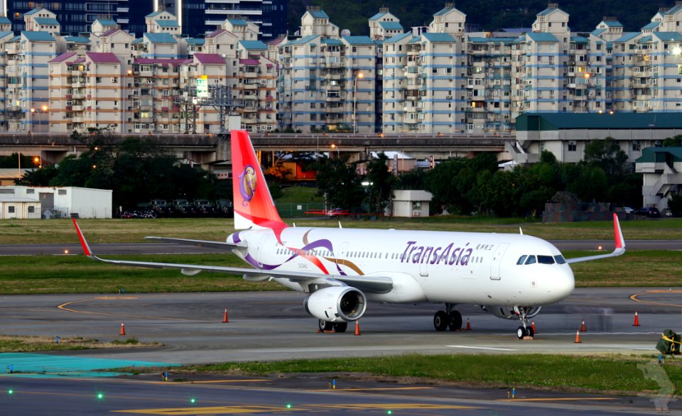 Trans Asia Jet On Runway