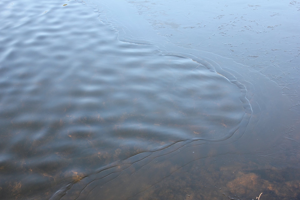 Frozen winter liquid