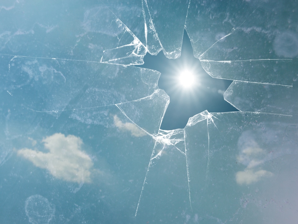 Clouds shattered transparent