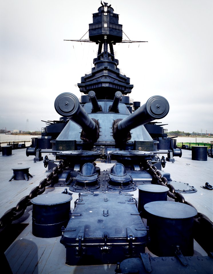 Battleship Texas Houston. Original image from Carol M. Highsmith’s America, Library of Congress collection.