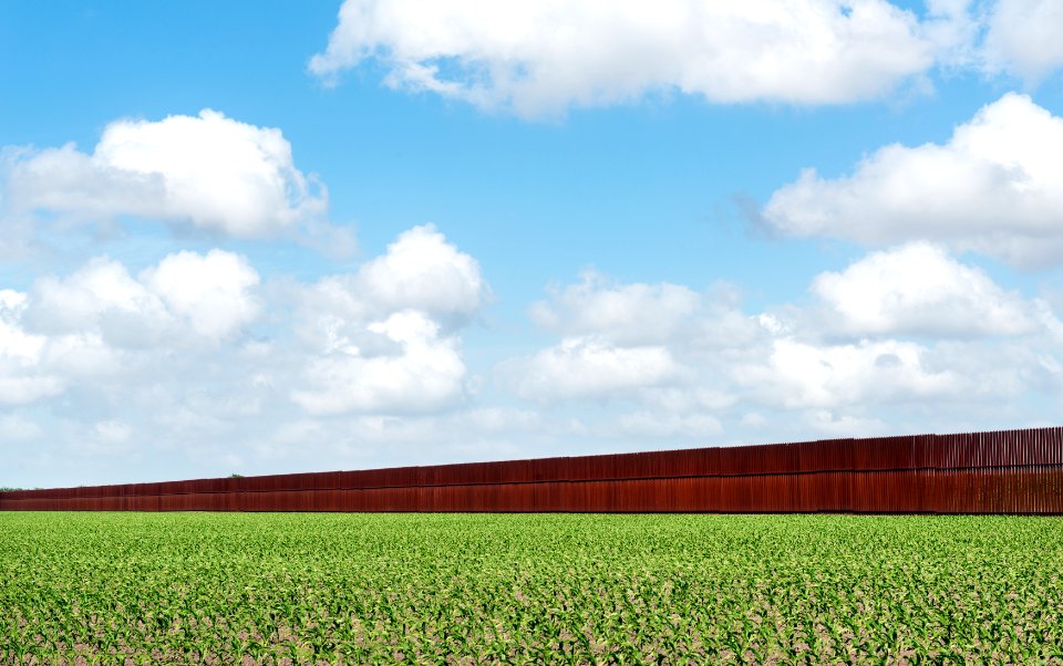 United States-Mexican border-security fence in Brownsville, Texas. Original image from Carol M. Highsmith’s America, Library of Congress collection. photo