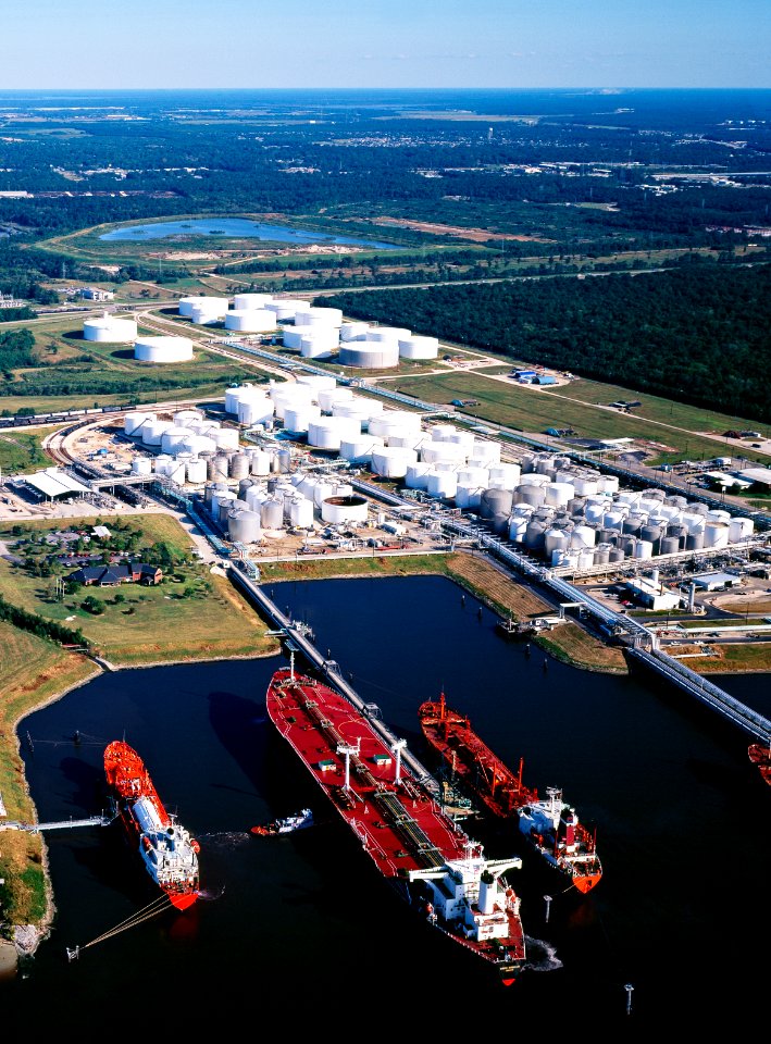 Port of Houston, Texas. Original image from Carol M. Highsmith’s America, Library of Congress collection.