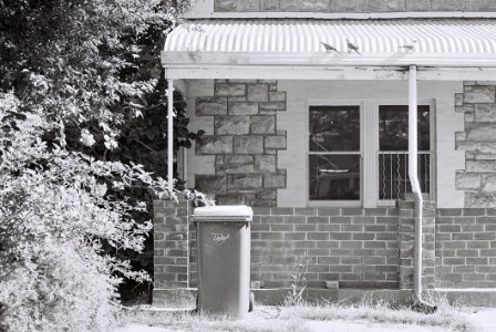 Home Exterior In Black And White