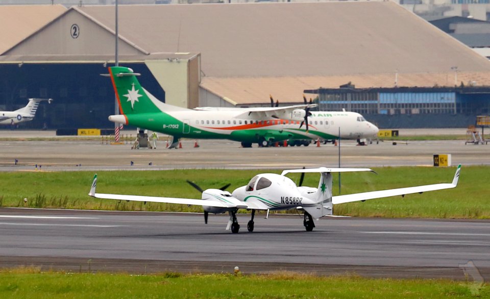 Airport With Propeller Driven Planes