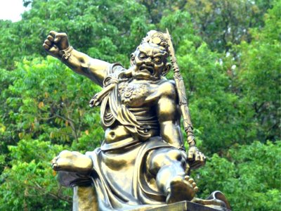 Golden Warrior Statue photo