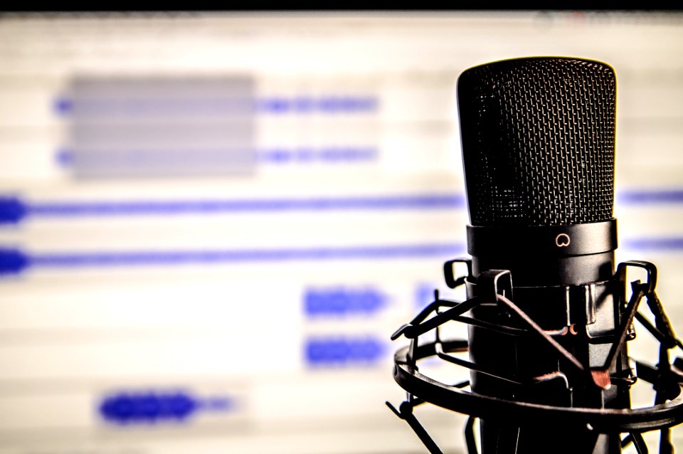 Black Recordering Microphone