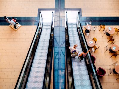 Escalator In Shopping Mall photo