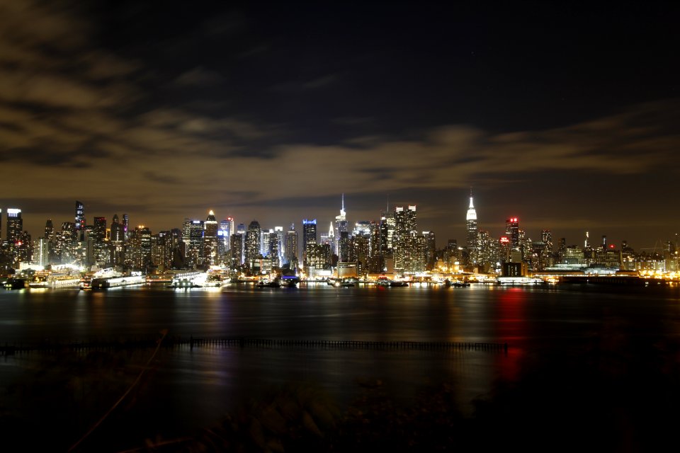 High Rise Buildings During Nighttime