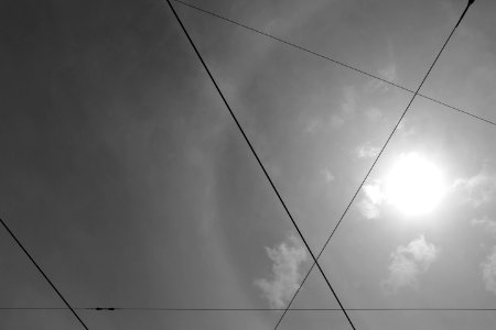 Sun And Clouds Through Skylight