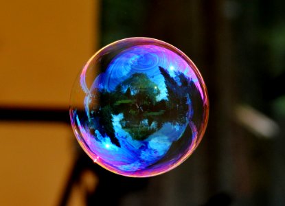 Image Of A Floating Bubble