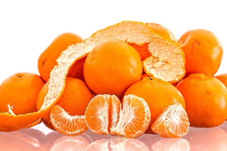 Oranges On Clear Table photo