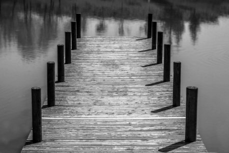 Wooden Dock In Waters