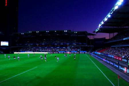 Football Stadium At Night