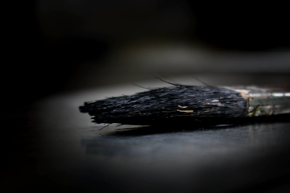 Paintbrush On Surface