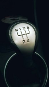 Black And Gray Car Gear Shift Lever Showing R 1 3 5 2 4 photo