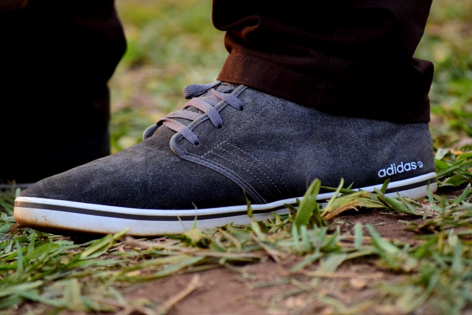 Gray White Adidas Sneaker