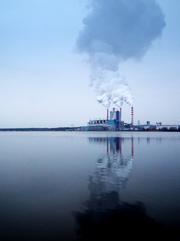 Factory On Waterfront