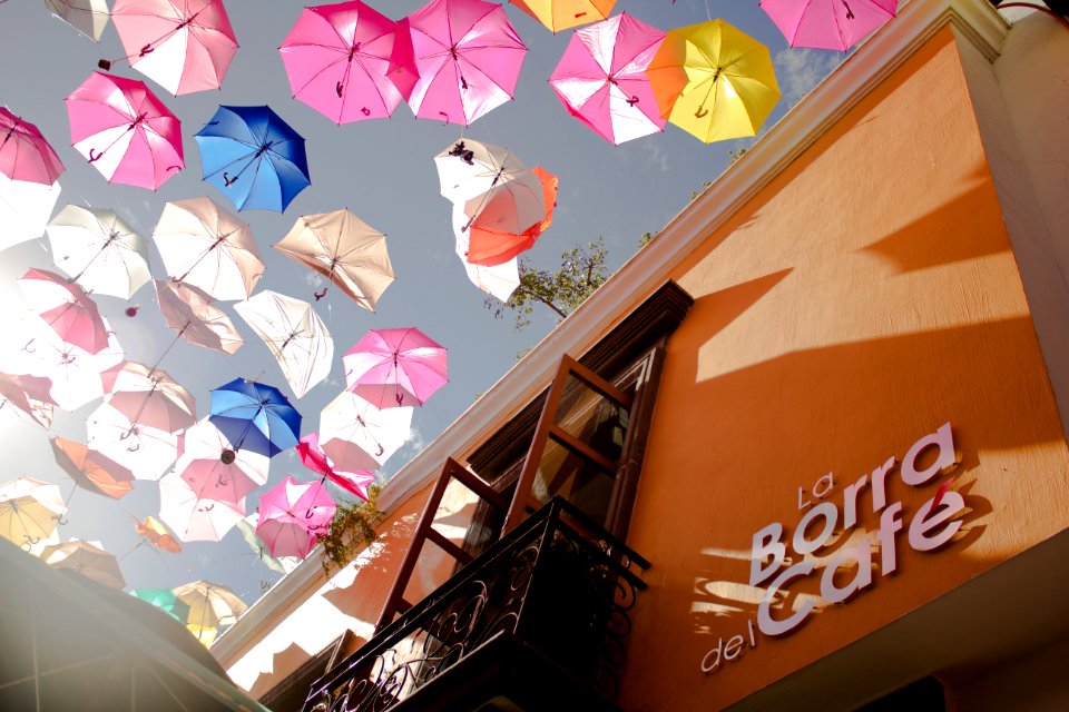 Umbrella Floating During Day Time