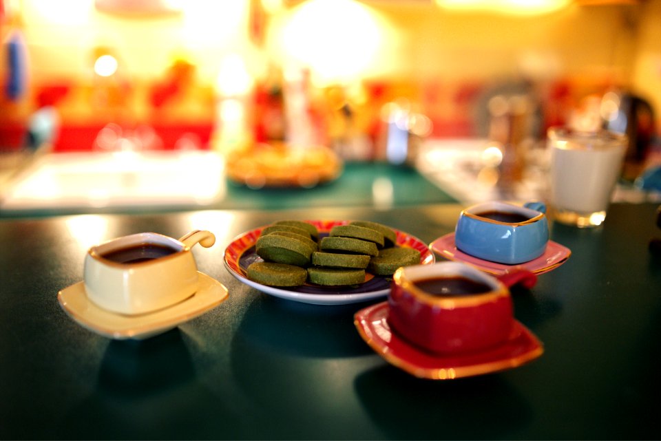 Espresso Time With Green Tea Cookies photo