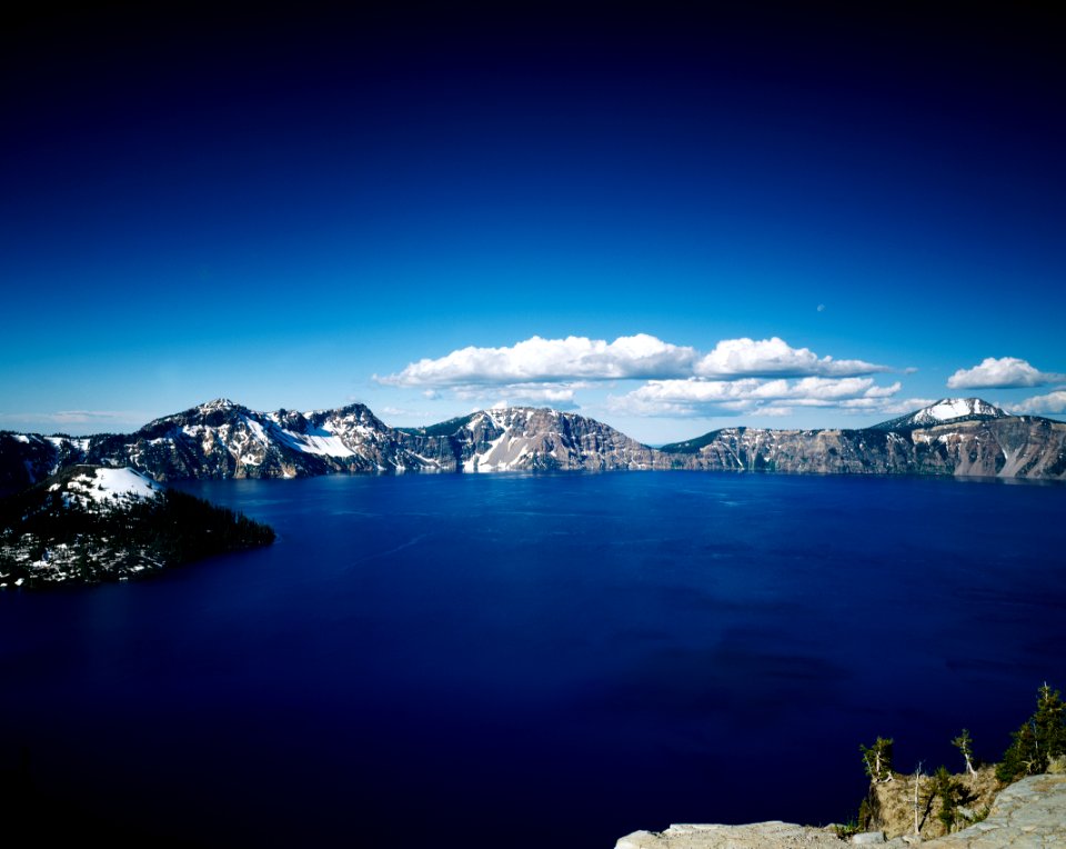 Crater Lake, Oregon. Original image from Carol M. Highsmith’s America, Library of Congress collection.