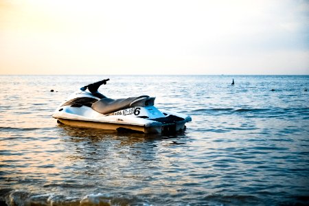 Jet Ski At Sea