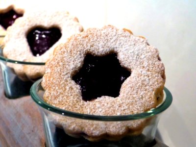 Jam Cookies In Glass photo