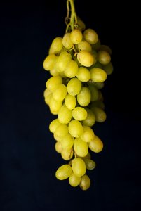 Green Cluster Of Grapes