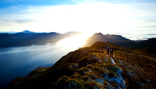 Hiking Above Lake