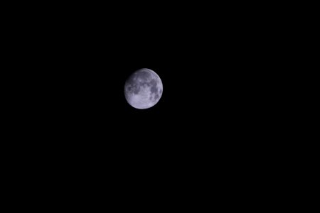 Gray Round Moon During Night photo