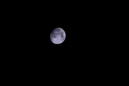 Gray Round Moon During Night
