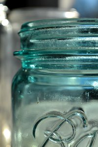 Blue Glass Jar photo