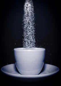 Sugar Falling Into Cup