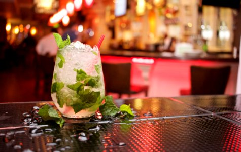 Mojito Cocktail On Bar photo