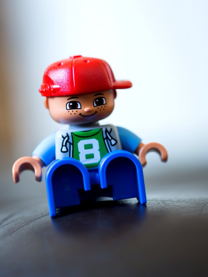 Red Blue And Brown Minifig