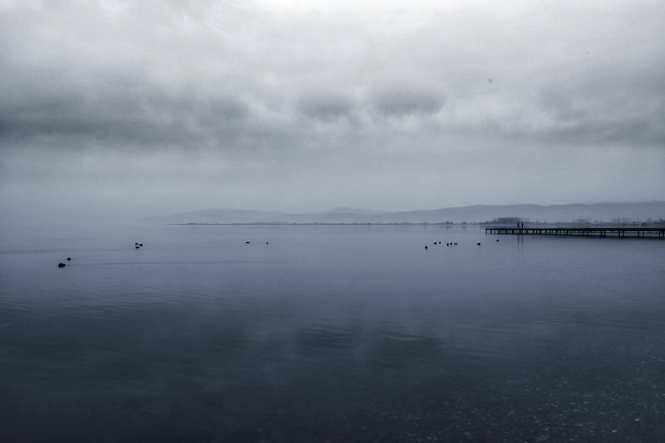 Ocean Under Cloudy Sky