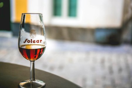 Glass Of Liquor On Table