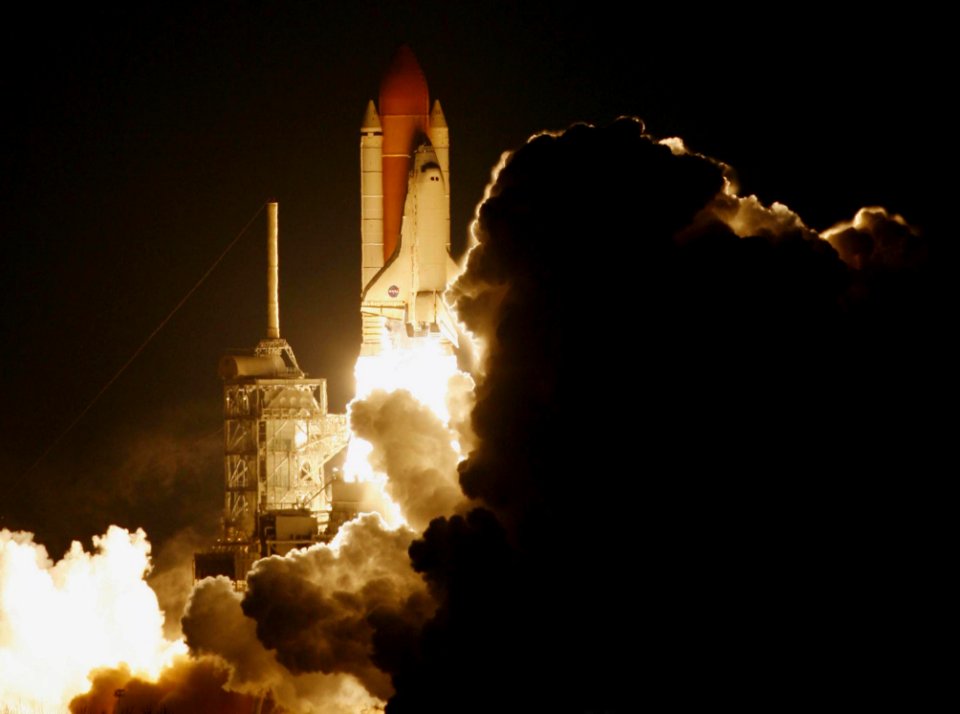 Rocket Launch During Night Time