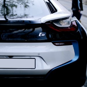 White And Black Car Parked