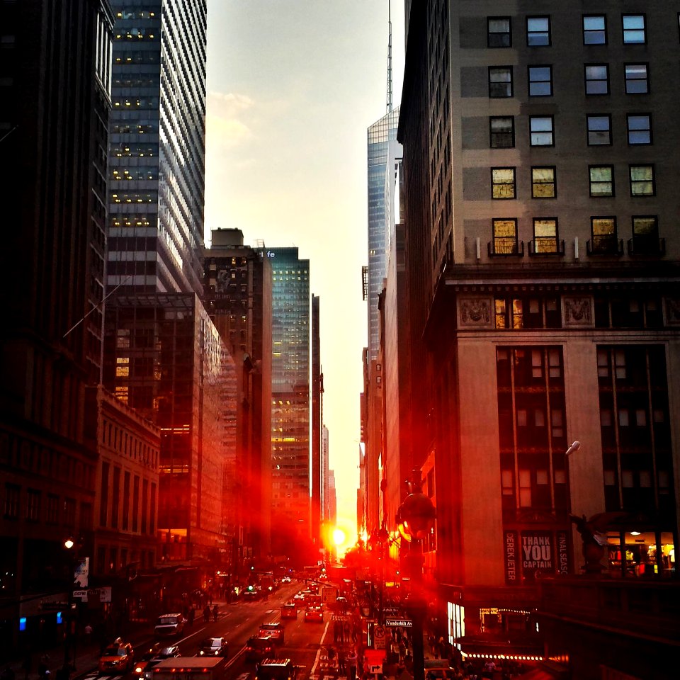 East 42st Street At Sunset