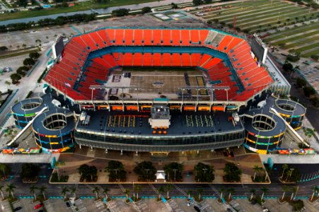 Aerial Of Football Stadium photo