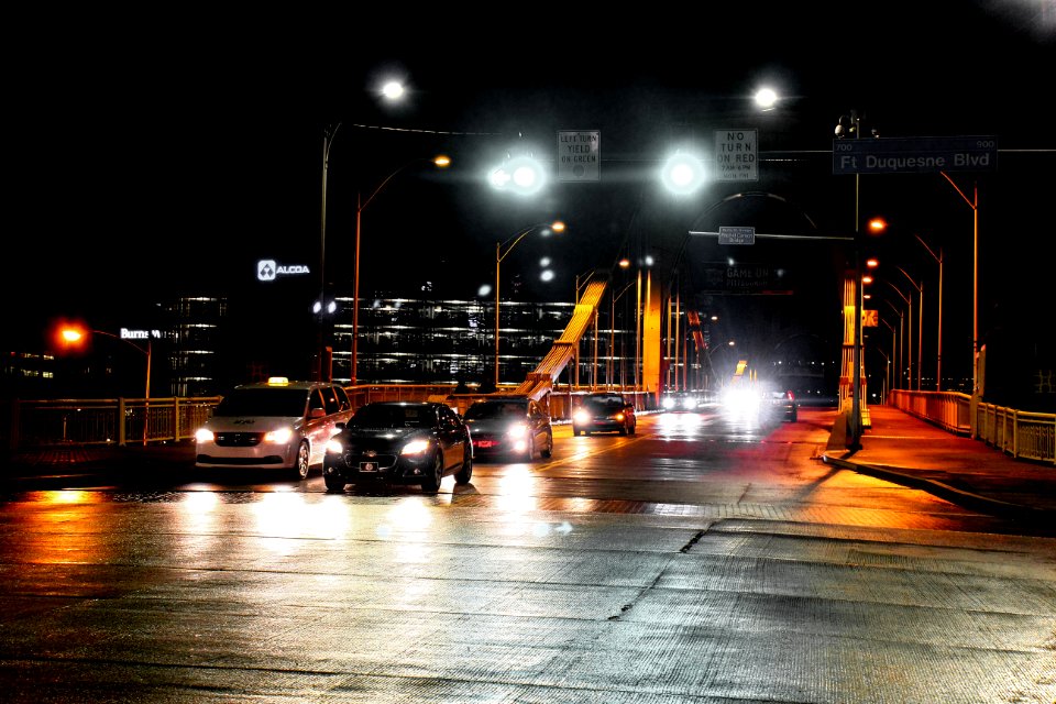 Cars On Bridge