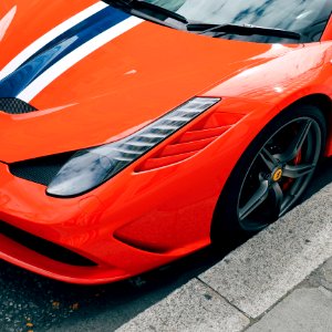 Orange Ferrari
