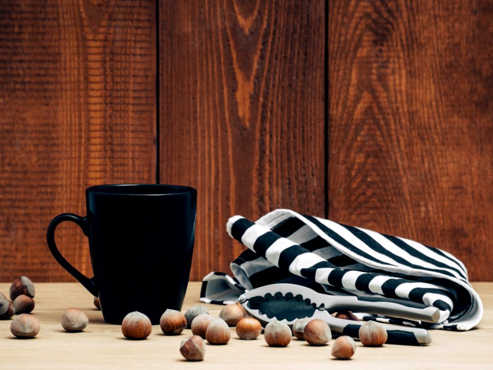 Hazelnuts And Cups