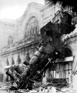 1895 Locomotive Accident Montparnasse Paris France