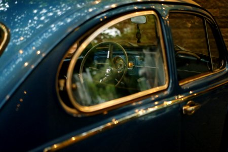 Blue Volkswagen Beetle