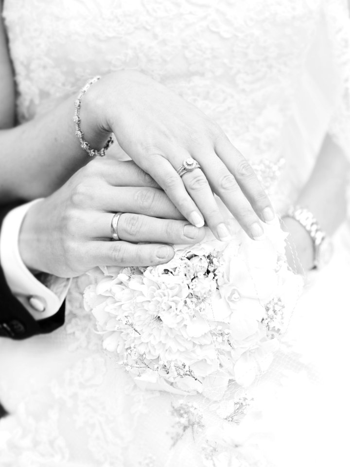 Hands Of Bride And Groom