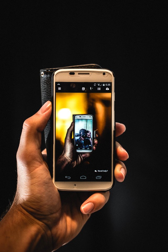 Hand Holding Smartphone