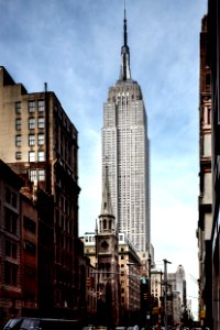 The Empire State Building. Original image from Carol M. Highsmith’s America, Library of Congress collection. photo