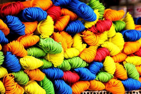 Assorted Color Of Yarn During Daytime photo