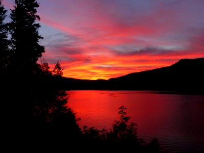 Sunset Over Lake Shores photo